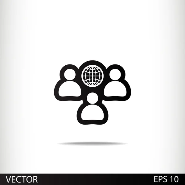 Concepto de comunicación. icono de conexión — Archivo Imágenes Vectoriales