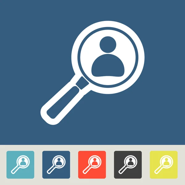 Employee Search icon — Stock Vector