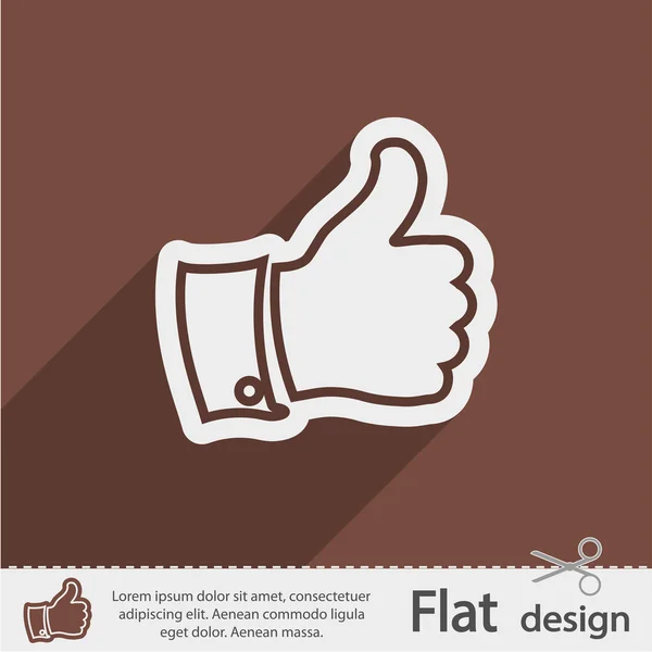 Thumbs up icon — Stock Vector