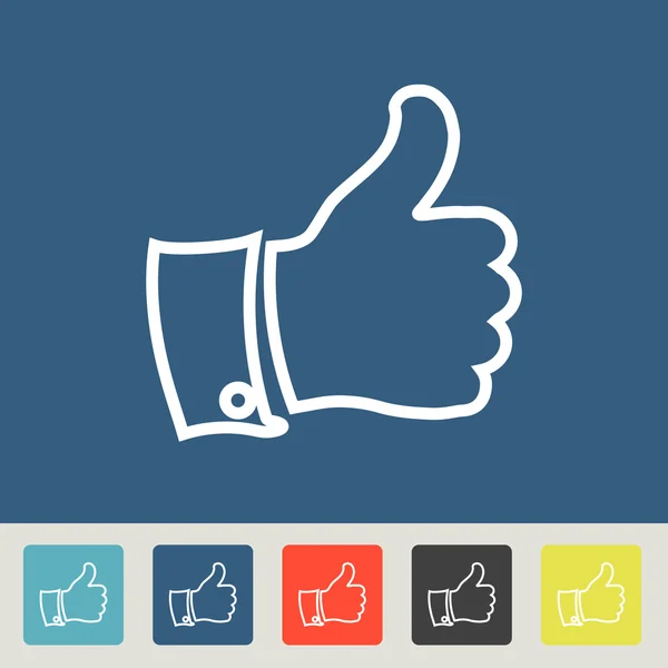 Thumb up icons — Stock Vector