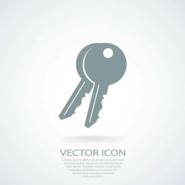 Icono clave — Vector de stock