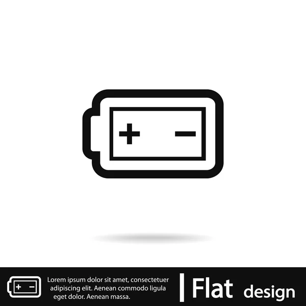 Icône de charge de batterie — Image vectorielle