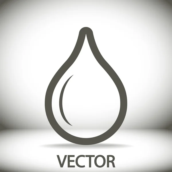 Drop pictogram ontwerp — Stockvector
