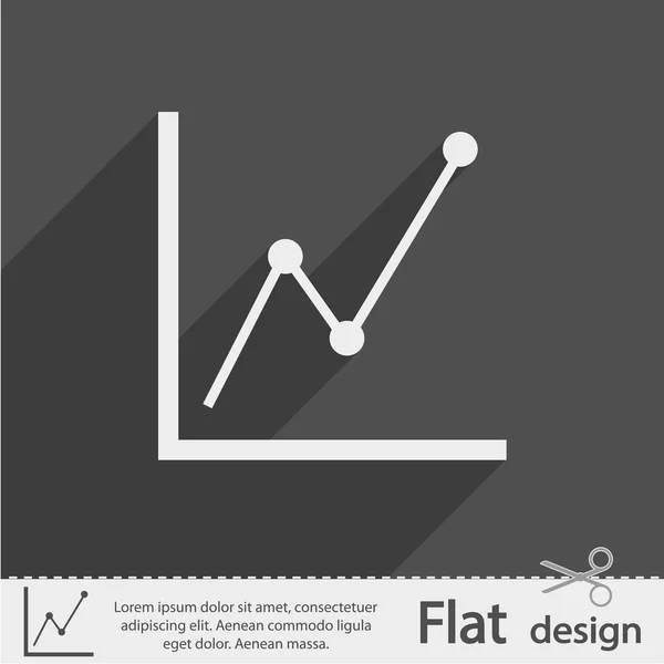 Ikon bagan infografis - Stok Vektor