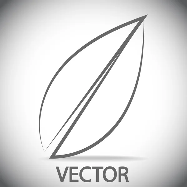 Listy ikona — Stockový vektor
