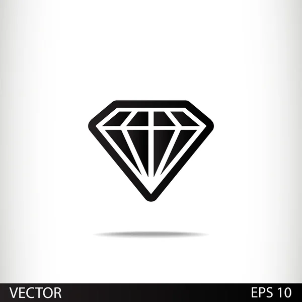 Icona di diamante — Vettoriale Stock