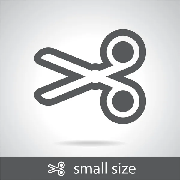 Schaar Plat pictogram — Stockvector