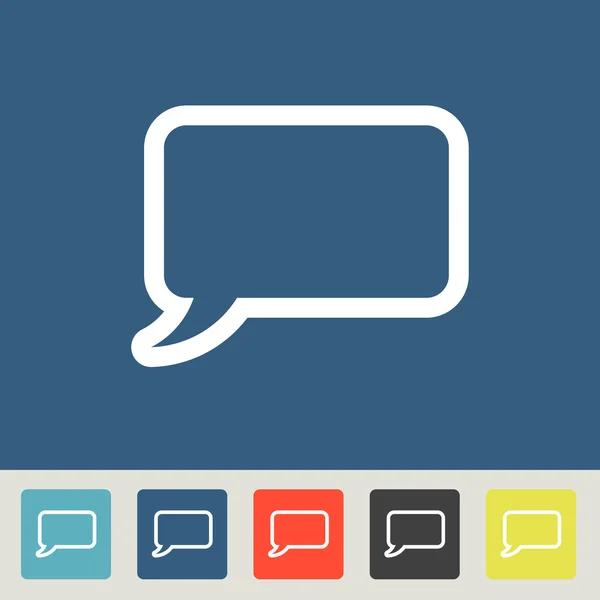 Comic speech bubbles icon — Stock Vector