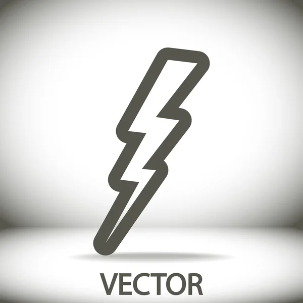 Lightning icon — Stock Vector