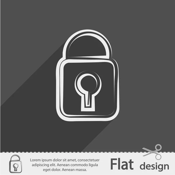 Lock pictogram ontwerp — Stockvector