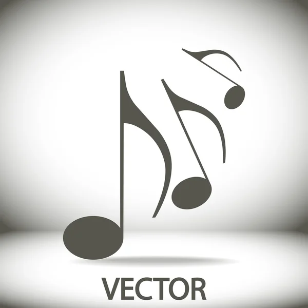 Ícone de música — Vetor de Stock