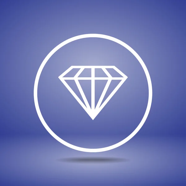 Diamantpictogram — Stockvector