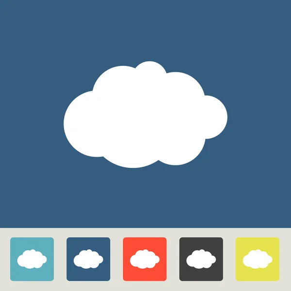 Cloud icon  Flat design style — Stock Vector