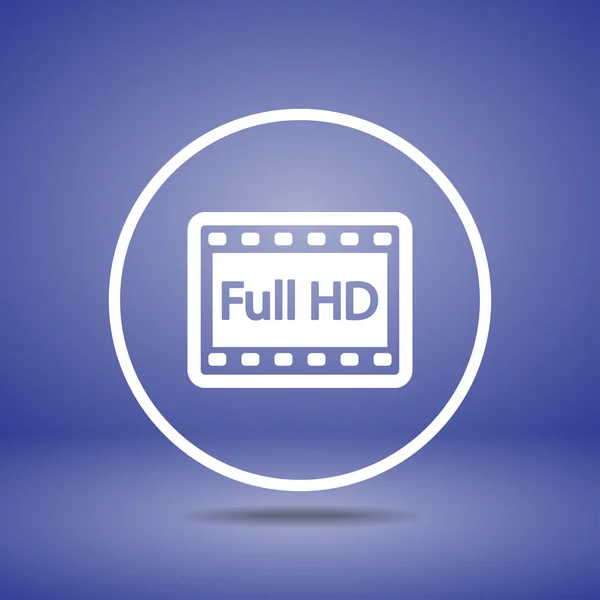 Full HD video icon — Stock Vector