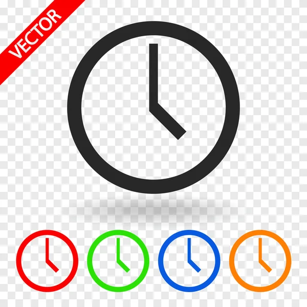 Clock icon design Royalty Free Stock Vectors