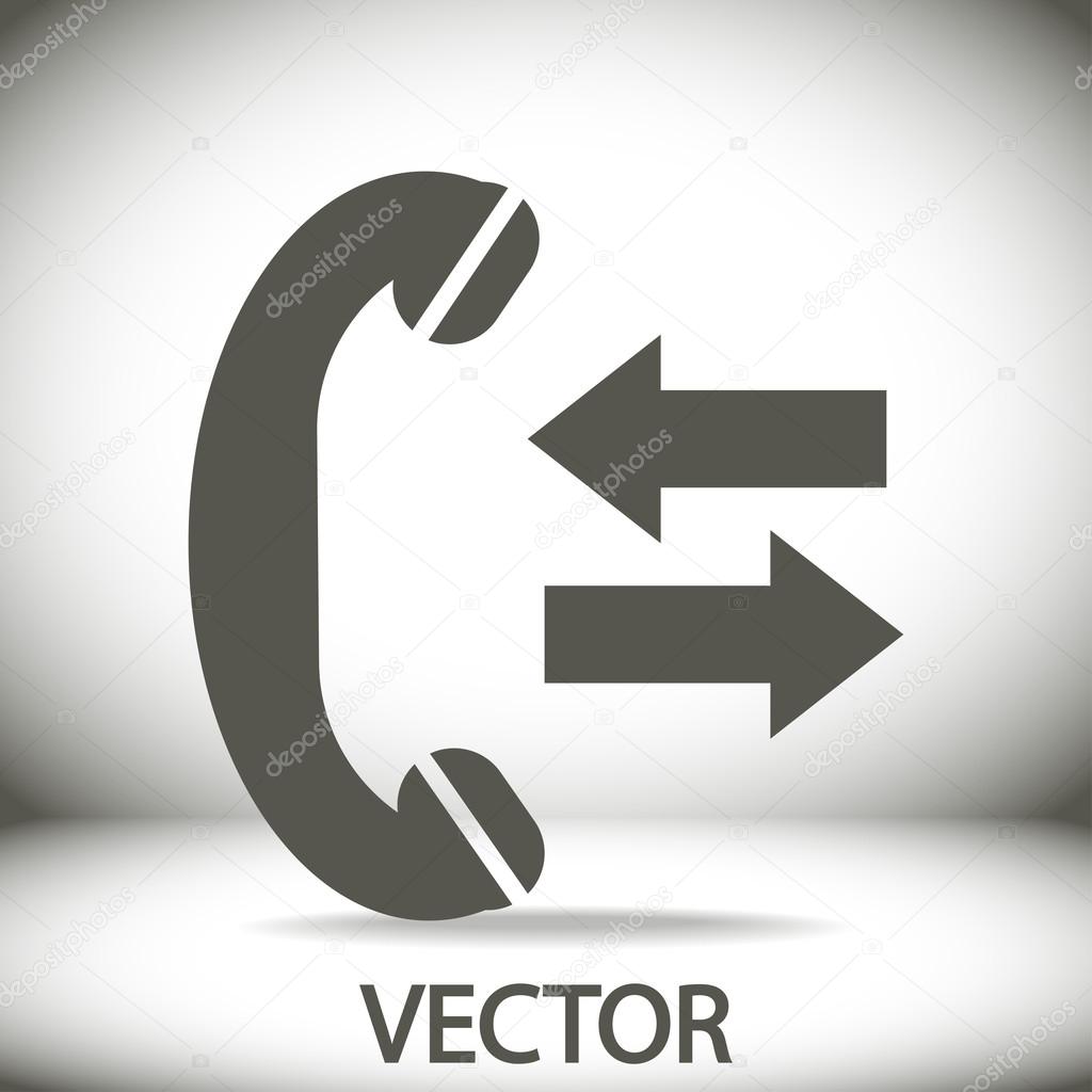 incoming and outgoing calls sign icon stock vector best3d 57412921 incoming and outgoing calls