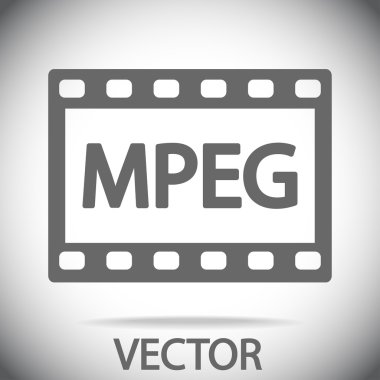 MPEG video icon clipart