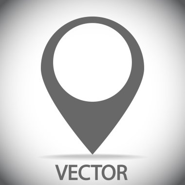 harita işaretçisi düz simgesi