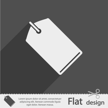 Etiketi simgesi tasarım