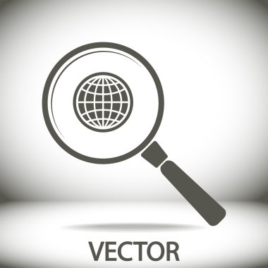 Dünya Büyüteç arama simgesi