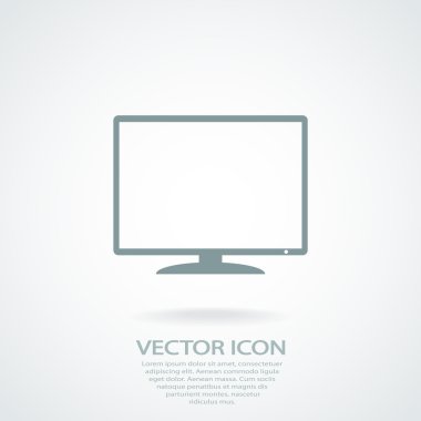 Monitör simgesi tasarım