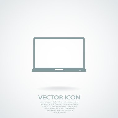 Dizüstü bilgisayar simgesi tasarım