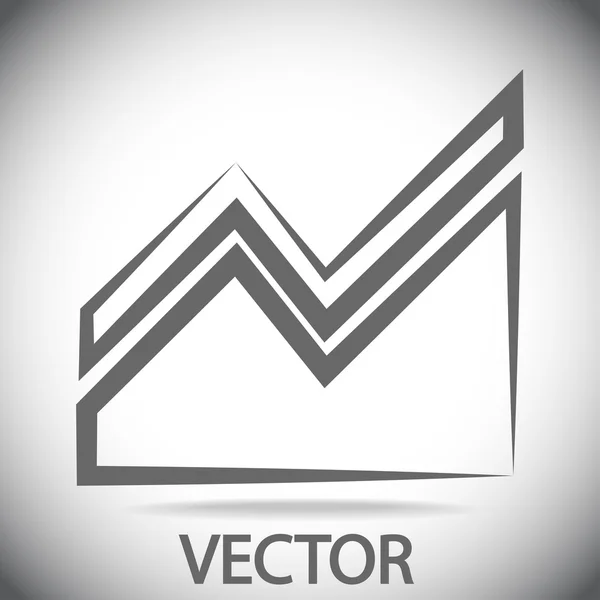 Grafiek pictogram — Stockvector