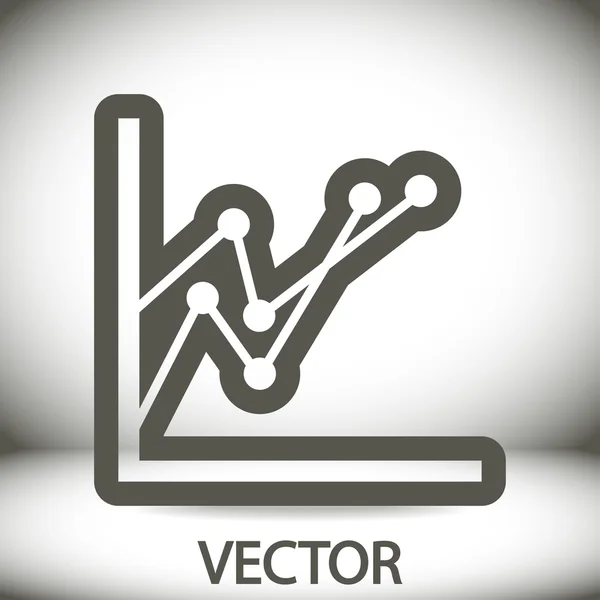 Infographic, grafiek pictogram — Stockvector