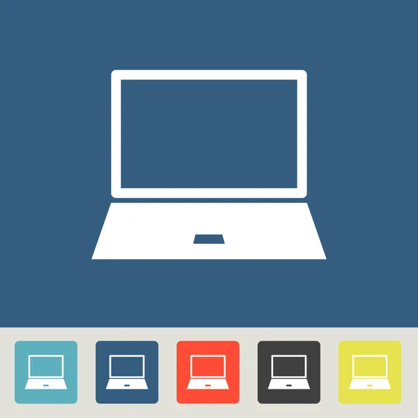 Laptop pictogram ontwerp — Stockvector