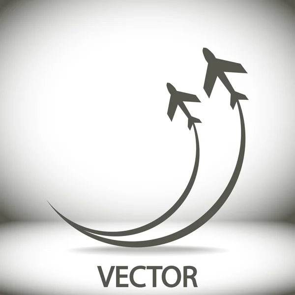 Símbolo del avión — Vector de stock