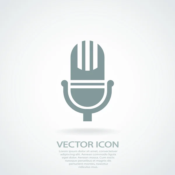 Ícone do microfone — Vetor de Stock