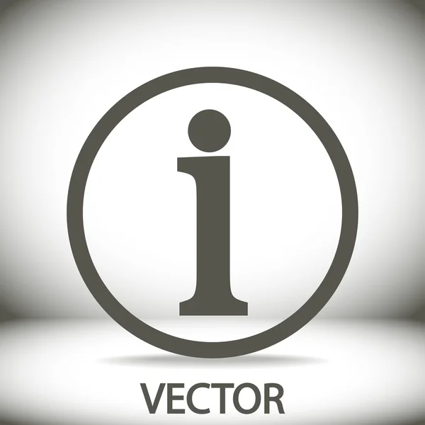 Signo de información icono — Vector de stock