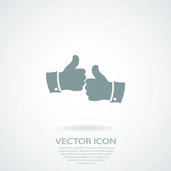 Thumb up icon — Stock Vector