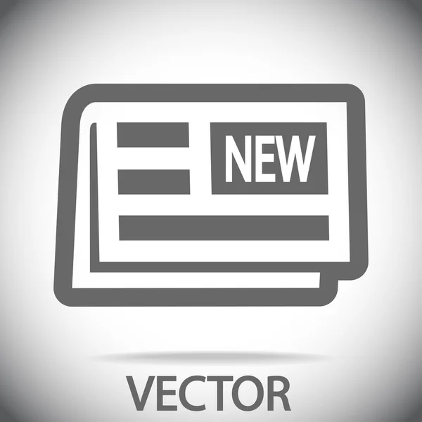Newspaper icon design — Stock Vector