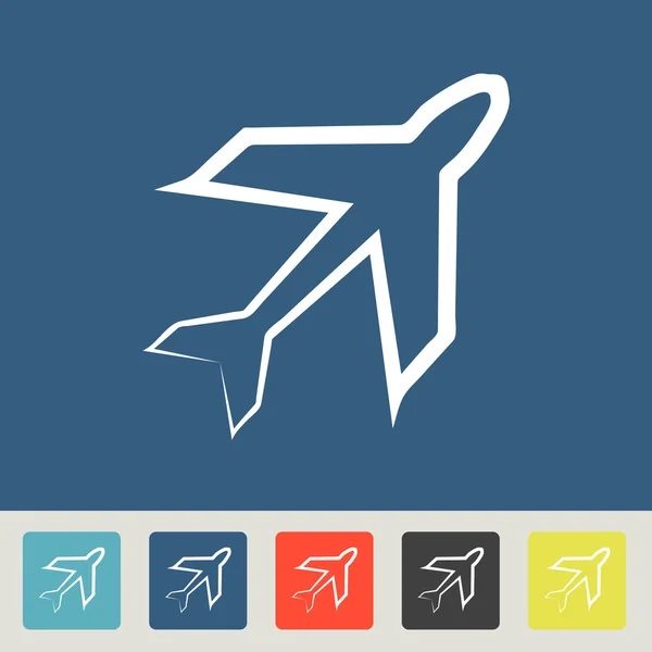 Airplane symbols icon — Stock Vector