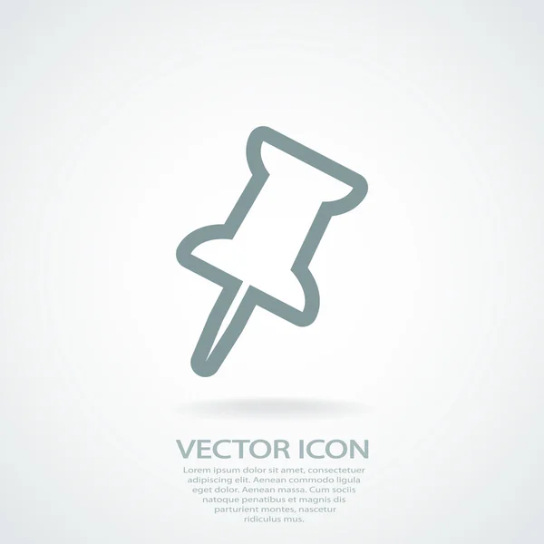 Pin-Symbol — Stockvektor