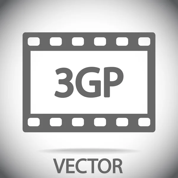 3gp icono de vídeo — Archivo Imágenes Vectoriales