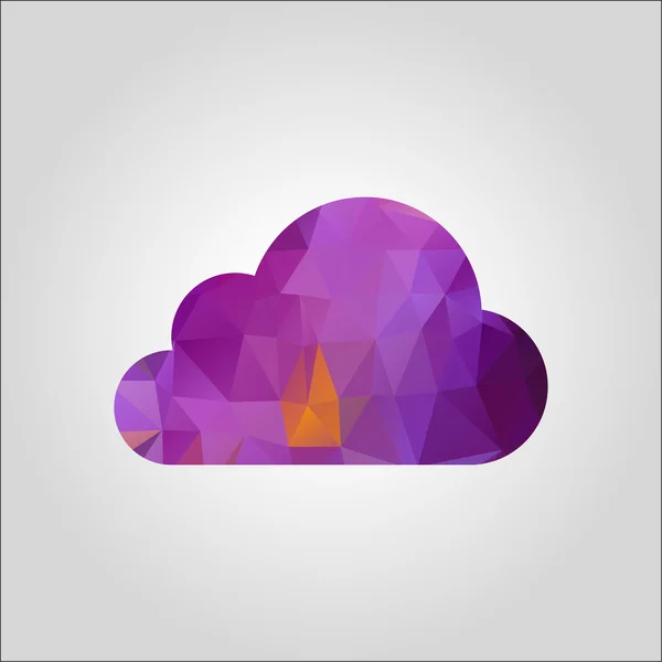 Cloud icon Estilo de diseño plano — Archivo Imágenes Vectoriales