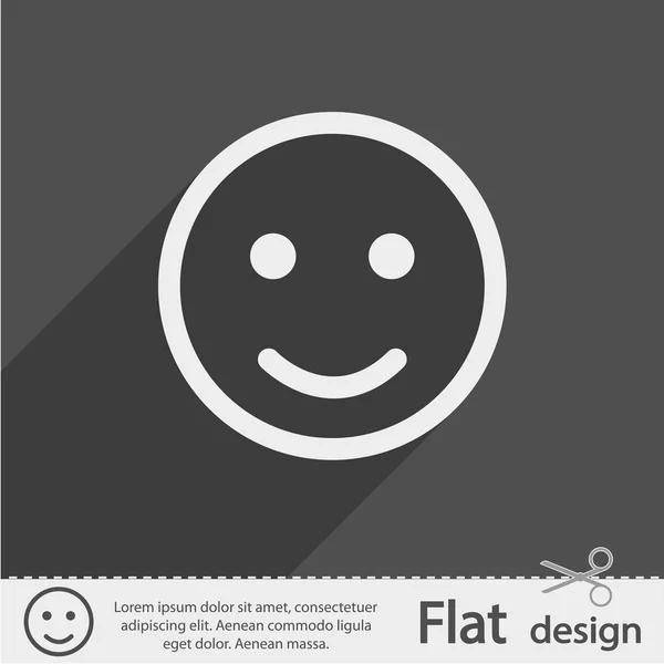 Sonrisa icono de diseño — Vector de stock