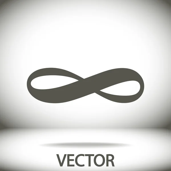 Icono de símbolo ilimitado — Vector de stock