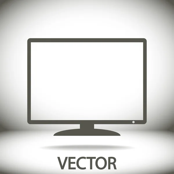 Moniteur icône design — Image vectorielle