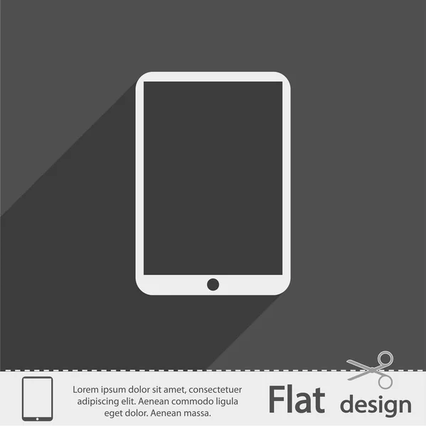 Pictogram van moderne digitale tablet pc — Stockvector