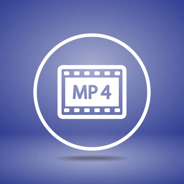 MPEG 4 video pictogram — Stockvector