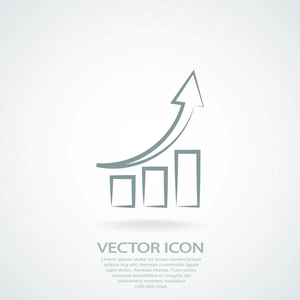 Infografía, icono del gráfico — Vector de stock