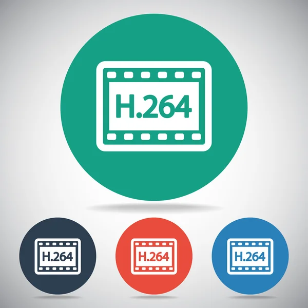 H.264 Videosymbol — Stockvektor