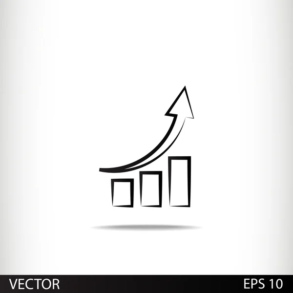 Infográfico, ícone gráfico — Vetor de Stock