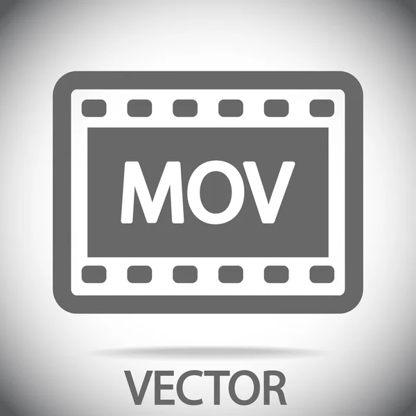 Иконка видео MOV — стоковый вектор