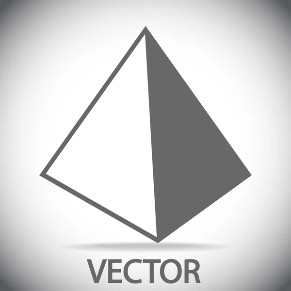 Piramida ikona designu — Wektor stockowy