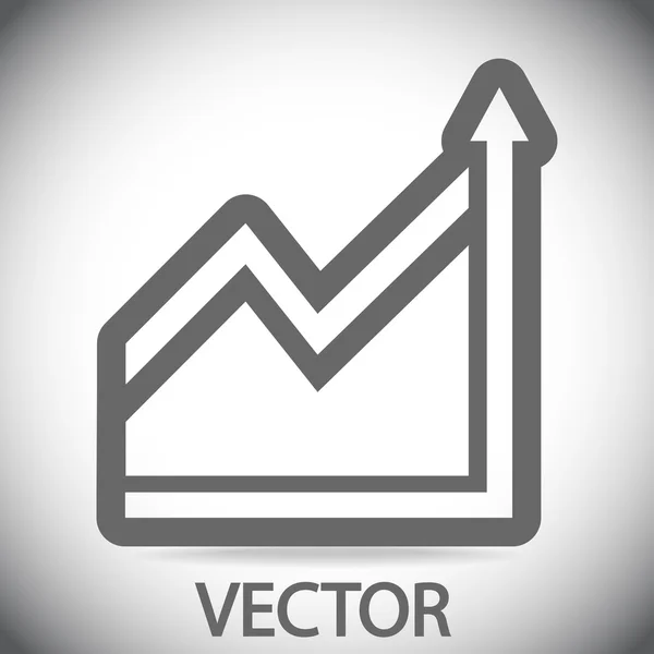 Grafiek pictogram — Stockvector