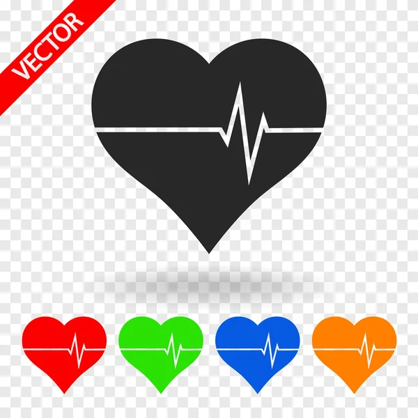 Hart pictogram — Stockvector